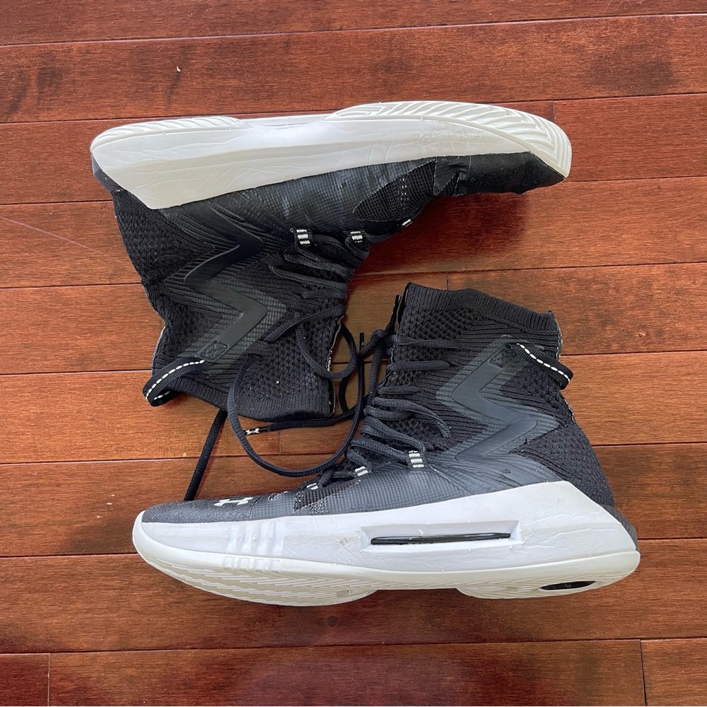 Under Armour Black and White Sneakers